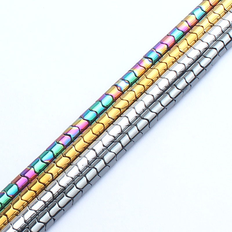 4x5mm Hematite Tube Beads 15''