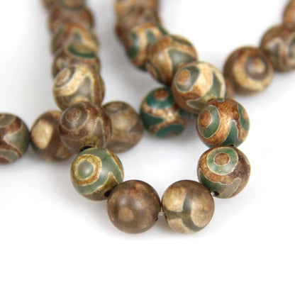 Tibetan Dzi Agate Beads 8mm 10mm 15‘’
