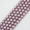 Perles de coquillage rose violet 6 mm 8 mm 10 mm 12 mm 14 mm 15''