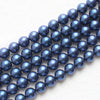Perles de coquillage bleu 6 mm 8 mm 10 mm 12 mm 14 mm 15''