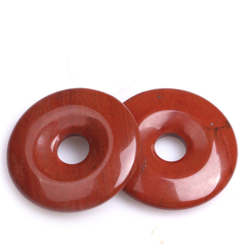 Red Jasper Donut Pendant 25mm 30mm 40mm 50mm 1pc