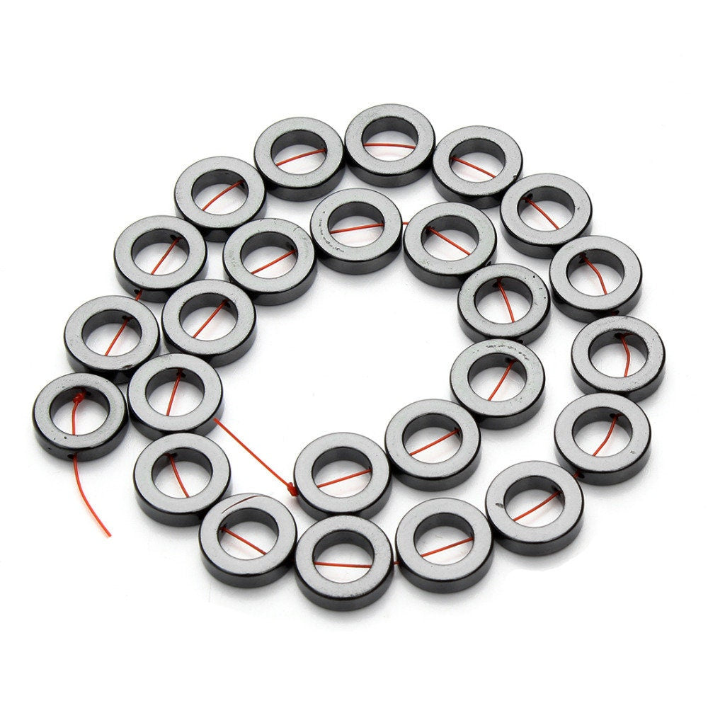 Hematite Circle Ring Beads 8mm 10mm 12mm 14mm 16mm
