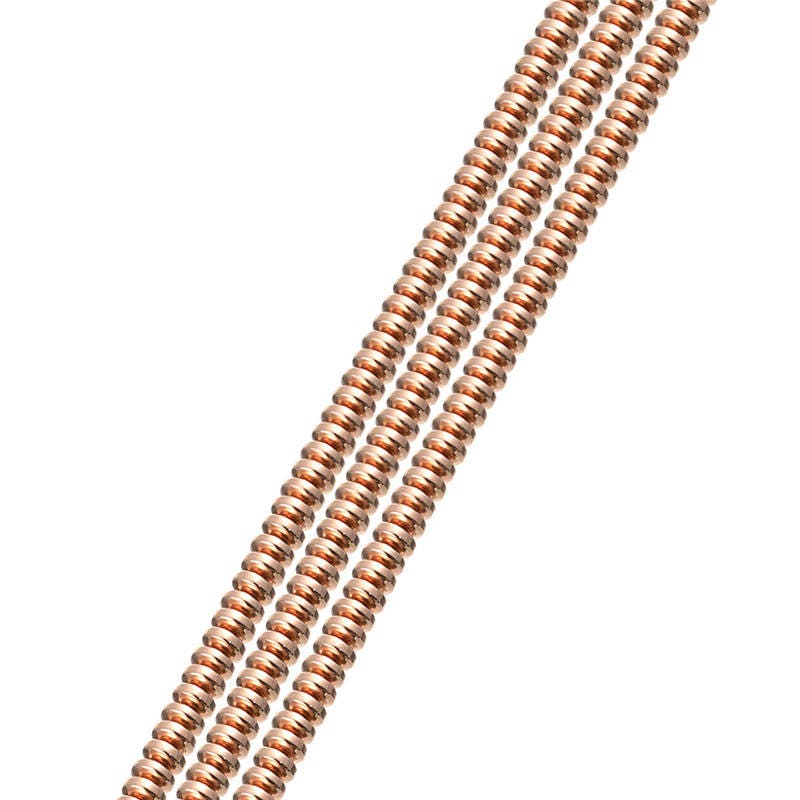 Perles rondelles en hématite 3x6 mm 15''