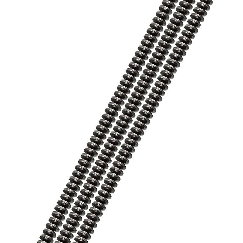 Perles rondelles en hématite 3x6 mm 15''
