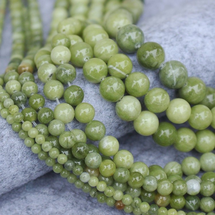 Green Jasper Beads 4mm 6mm 8mm 10mm 15''