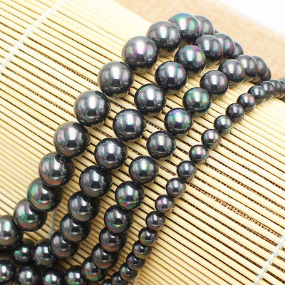 Black Rainbow Shell Pearl Beads 6mm 8mm 10mm 12mm 12mm 14mm 15''