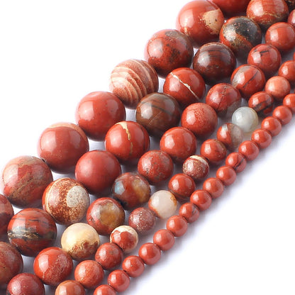 Red Jasper Beads 4mm 6mm 8mm 10mm 12mm 15'' Regular quality