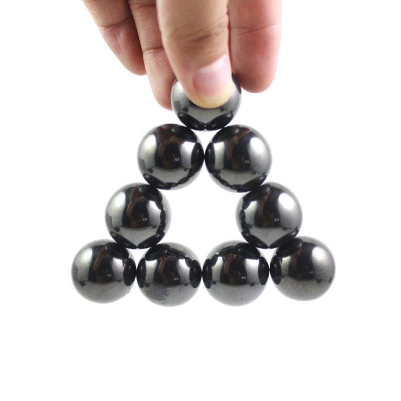 Magnetic Hematite Ball Beads 13mm 16mm 18mm 5pcs
