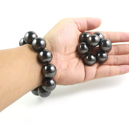 Magnetic Hematite Ball Beads 13mm 16mm 18mm 5pcs