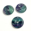 Pendentif donut en fluorite violet-vert 30 mm 1 pièce