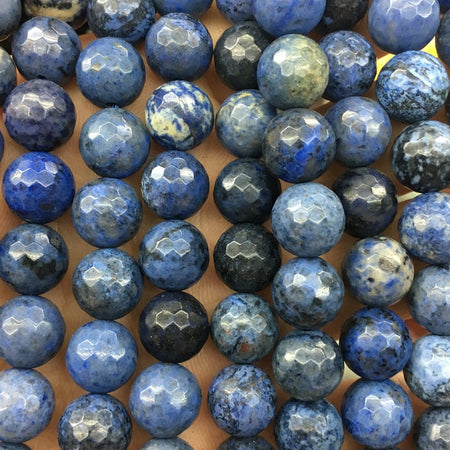 Dumortierit facetperler 6mm 8mm 10mm 15''