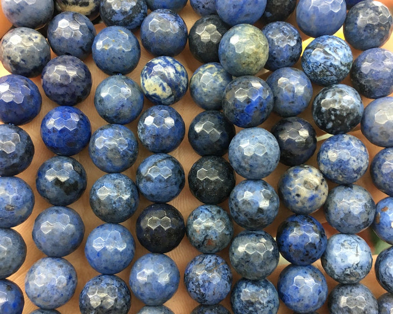 Dumortierite Faceted Beads 6mm 8mm 10mm 15''