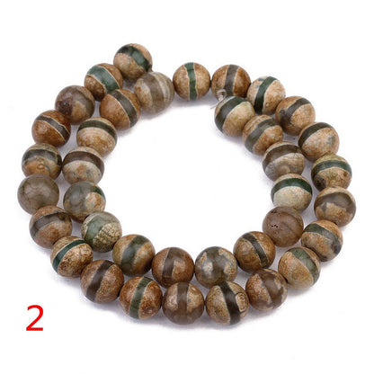 Tibetan Dzi Agate Beads 8mm 10mm 15''