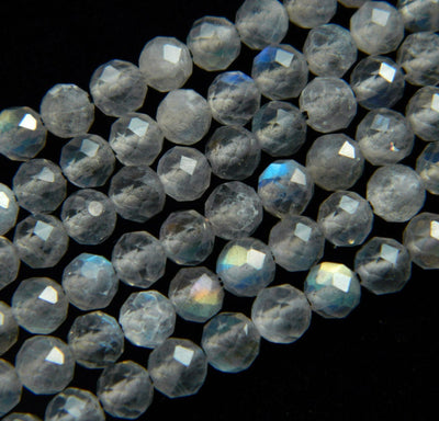 Labradorite Faceted Beads 2mm 3mm 4mm 15''