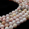 Perles d'opale rose, pierres précieuses naturelles, 4 mm, 6 mm, 8 mm, 10 mm, 15 pouces