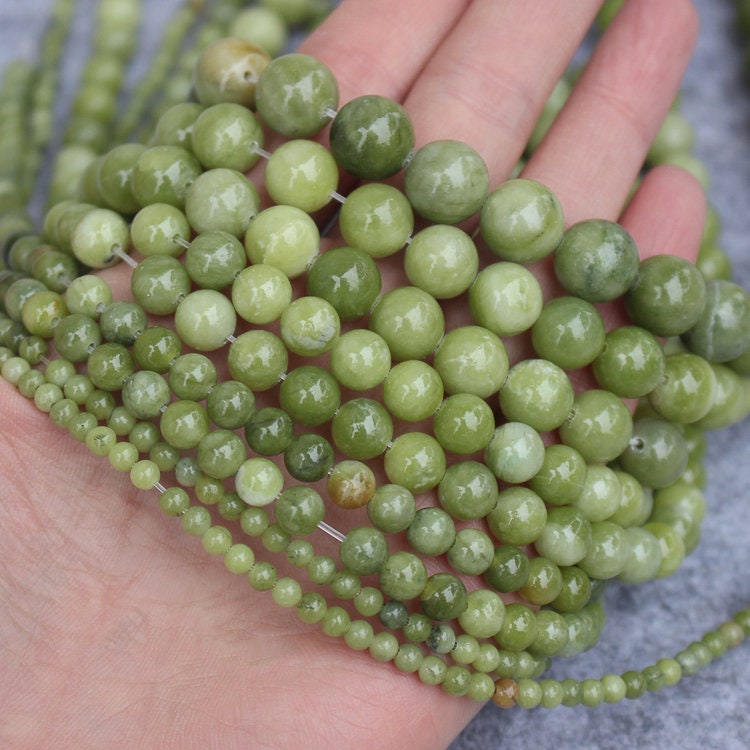 Green Jasper Beads 4mm 6mm 8mm 10mm 15''