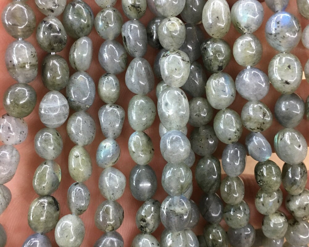 Labradorite Nugget Beads 8-12mm 15''