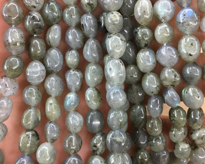 Labradorite Nugget Beads 8-12mm 15''