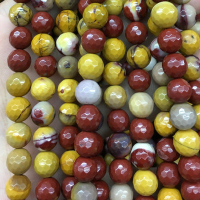 Mookaite Jasper Faceted Beads  4mm 6mm 8mm 10mm 12mm 15''