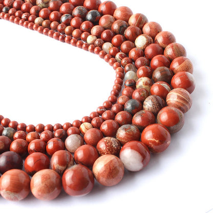 Red Jasper Beads 4mm 6mm 8mm 10mm 12mm 15'' Regular quality