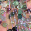 10x14mm Fluorite Teardrop Beads 26pcs