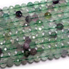 Perles à facettes en fluorite 2 mm 3 mm 4 mm 15''