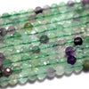 Perles à facettes en fluorite 2 mm 3 mm 4 mm 15''