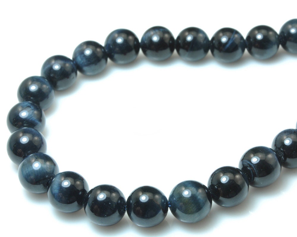 Lnk Blue Yellow Tiger Eye Beads Natural Gemstone Beads 4mm 6mm 8mm 10mm 12mm 14mm 15''