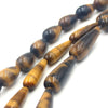 Yellow Tiger Eye Teardrop Beads Naturlige ædelstensperler 10x16mm 12x26mm 10x30mm 15''