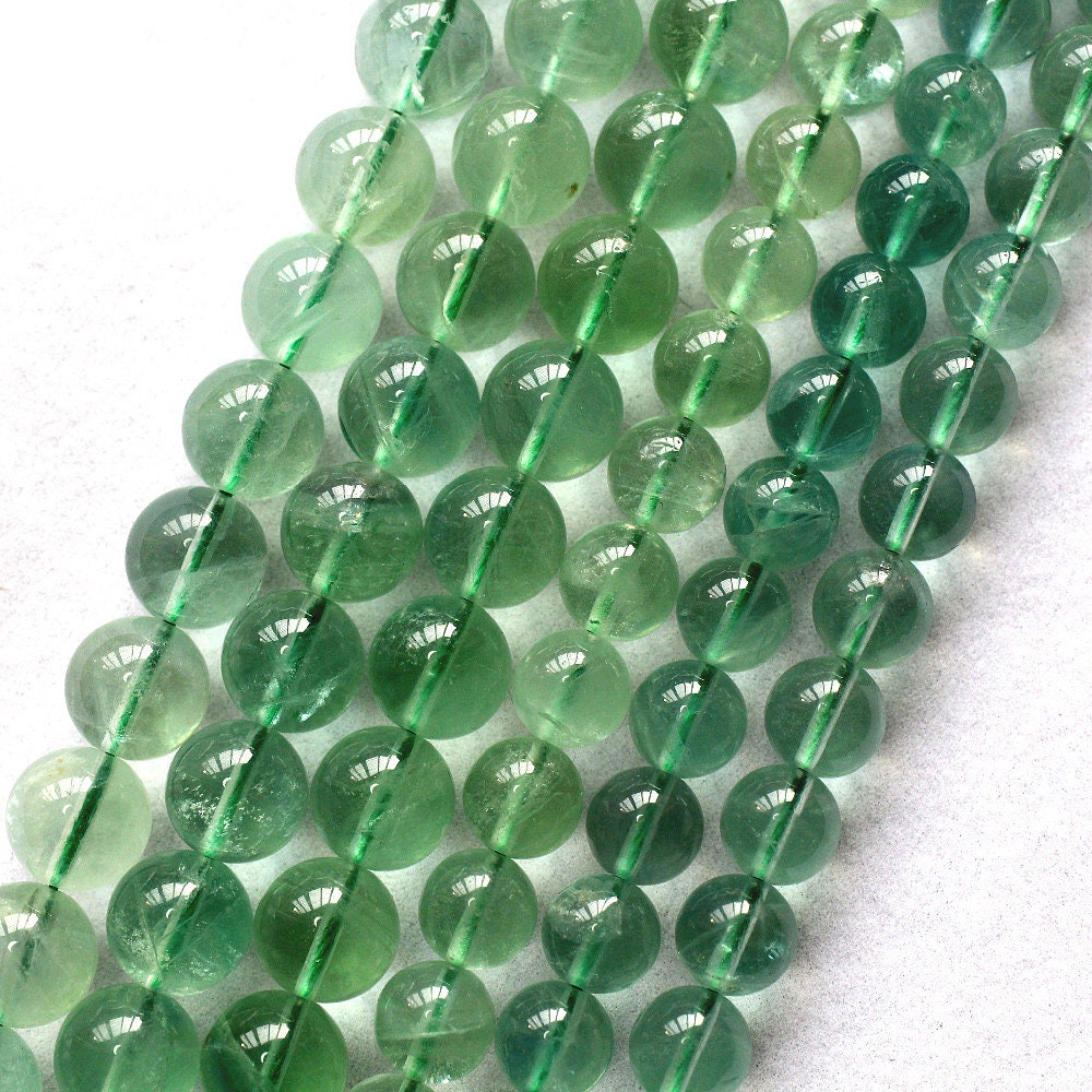 Green Fluorite Beads 6mm 8mm 10mm 12mm 15''