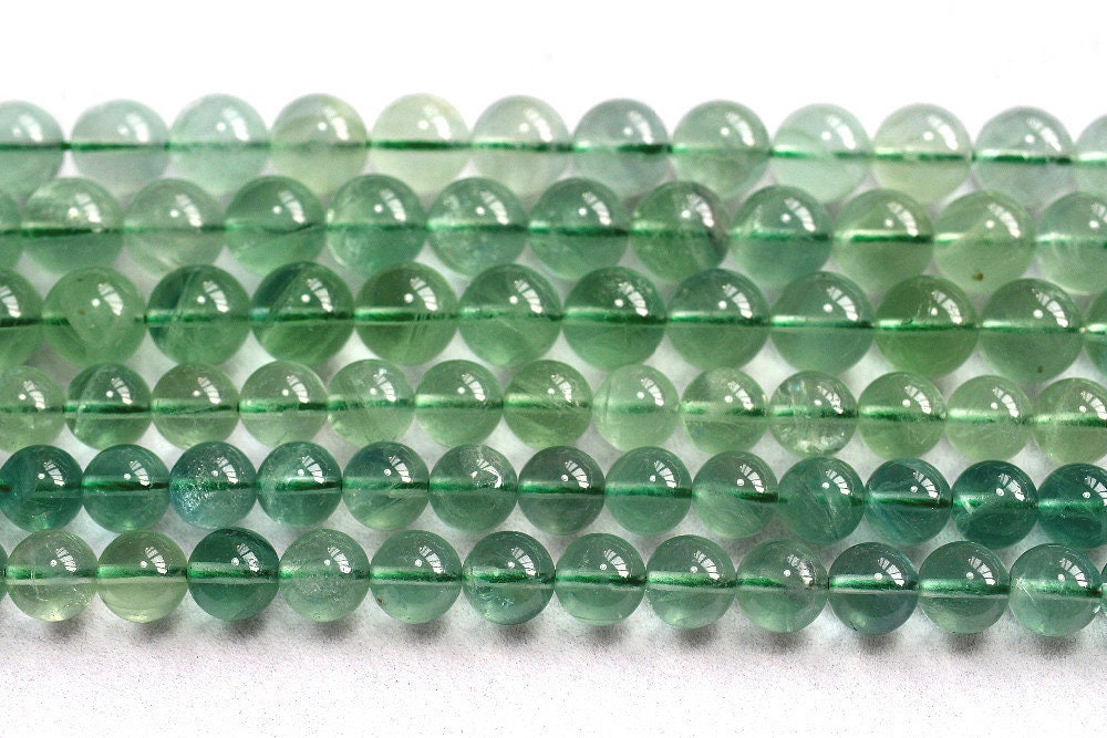 Green Fluorite Beads 6mm 8mm 10mm 12mm 15''