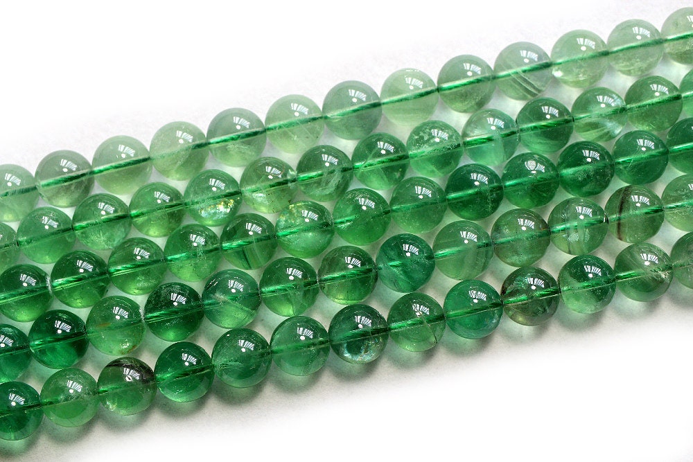 Green Fluorite Beads 6mm 8mm 10mm 12mm 15''
