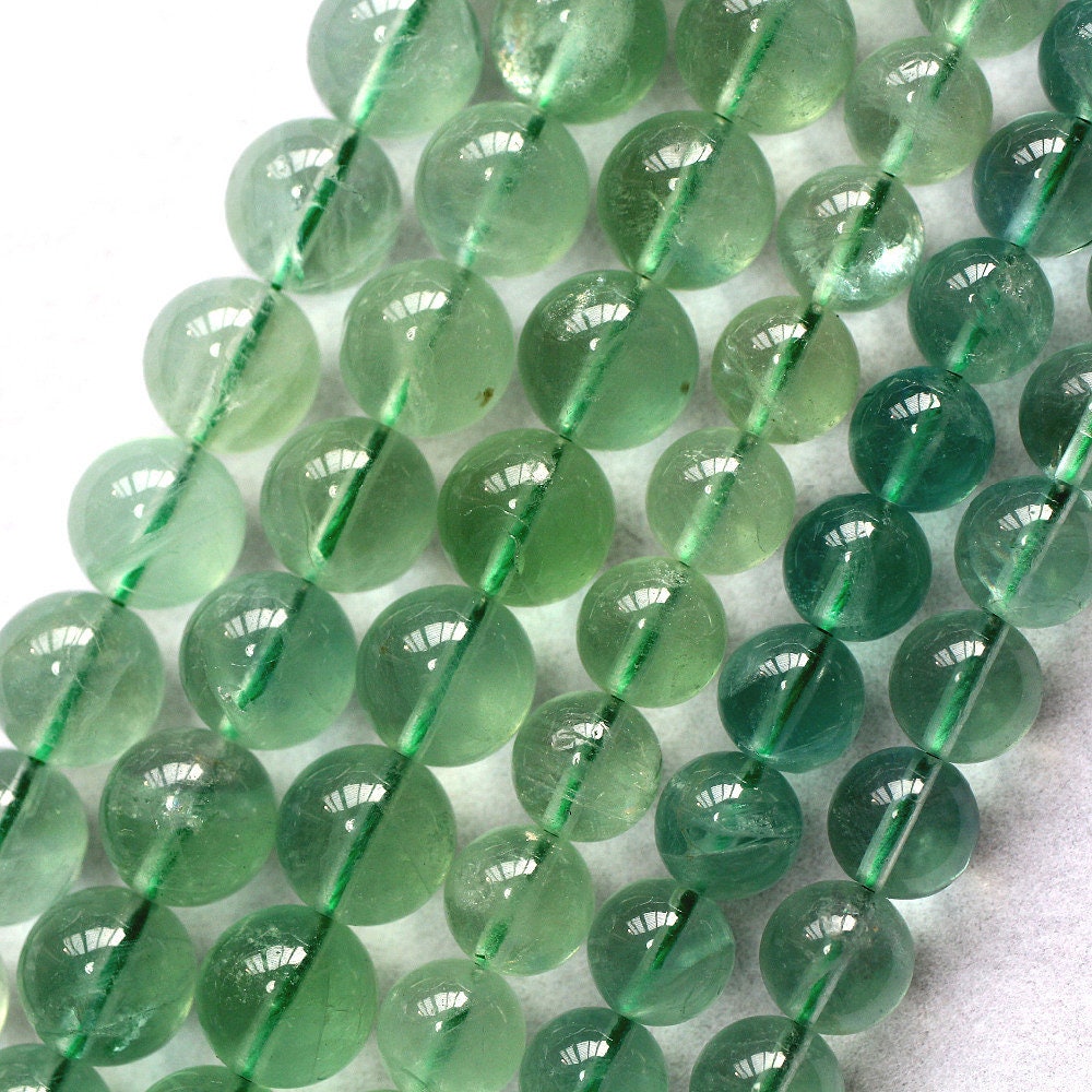 Green Fluorite Beads 6mm 8mm 10mm 12mm 15''