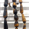 Yellow Tiger Eye Teardrop Beads Naturlige ædelstensperler 10x16mm 12x26mm 10x30mm 15''