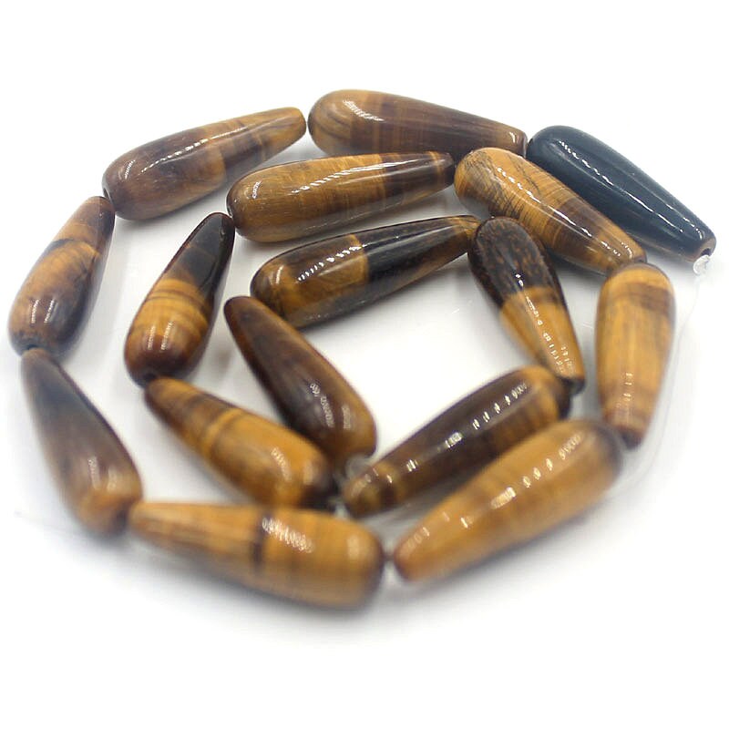 Yellow Tiger Eye Teardrop Beads Natural Gemstone Beads 10x16mm 12x26mm 10x30mm 15''