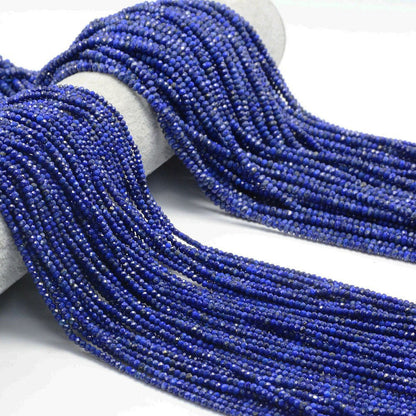 Lapis Lazuli Rondelle Faceted Beads 2x3mm 3x4mm 15''