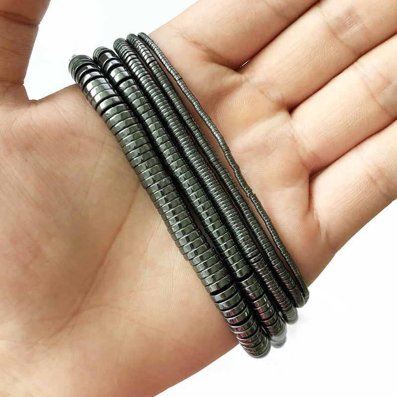 Hematite Rondelle Beads 2mm 3mm 4mm 6mm 8mm 15''