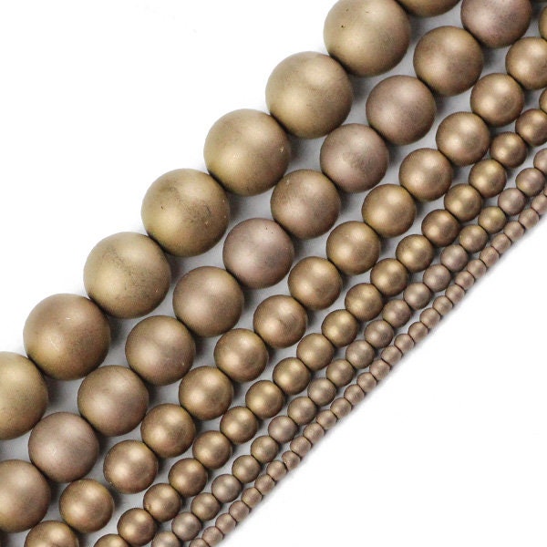 Mix Hematite Matte Beads 2mm 3mm 4mm 6mm 8mm 10mm 15''