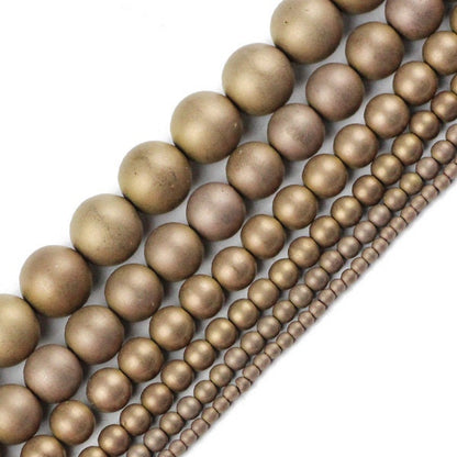 Mix Hematite Matte Beads 2mm 3mm 4mm 6mm 8mm 10mm 15''