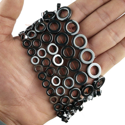 Hematite Circle Ring Beads 8mm 10mm 12mm 14mm 16mm