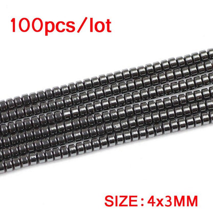 Hematite Rondelle Beads 3x4mm 3x6mm 5x8mm 6x10mm 15''