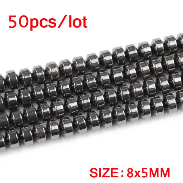 Hematite Rondelle Beads 3x4mm 3x6mm 5x8mm 6x10mm 15''