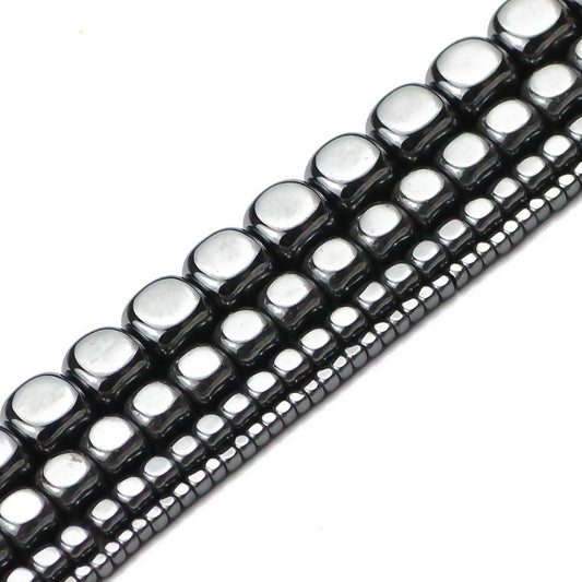 Hematite Cube Beads  2mm 4mm 6mm 8mm 15''