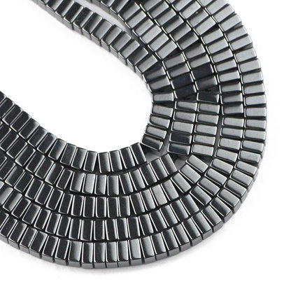 2x4mm Hematite Square Beads 15''