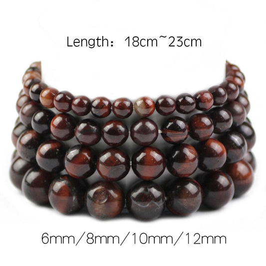 Red Tiger Eye Bracelet 8''