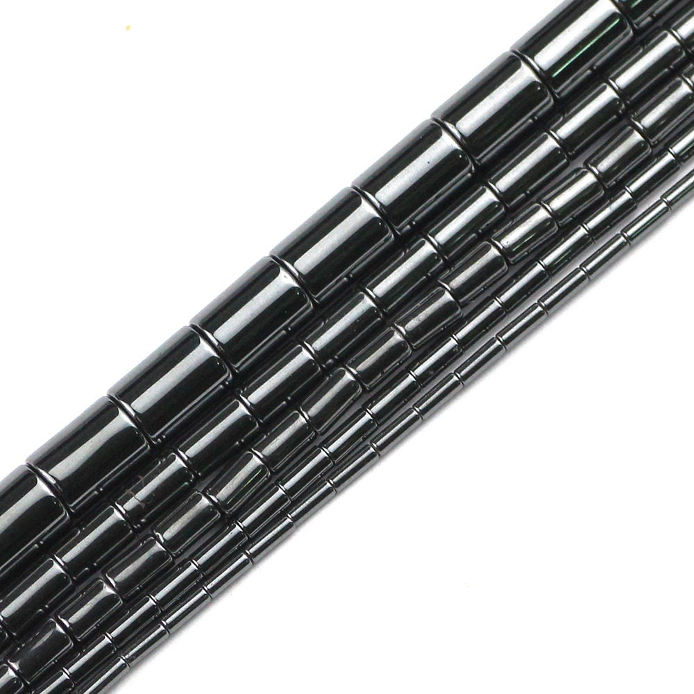 Hæmatitrør, naturlig ædelsten, løs sten 4mm 6mm 8mm 13mm 15''