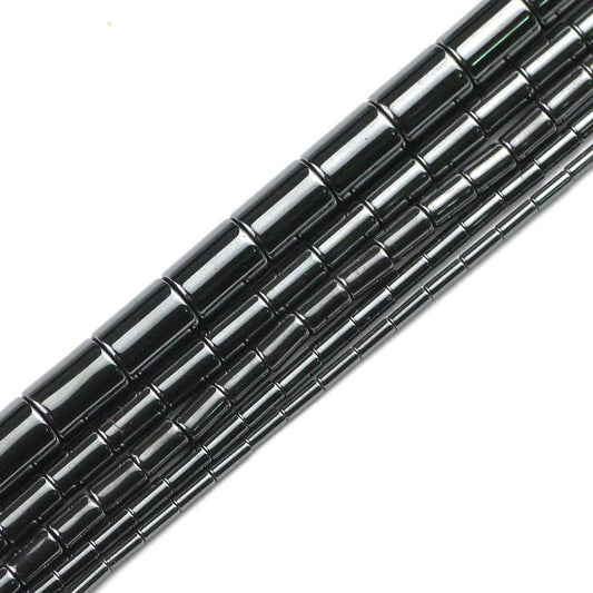 Hæmatitrør, naturlig ædelsten, løs sten 4mm 6mm 8mm 13mm 15''