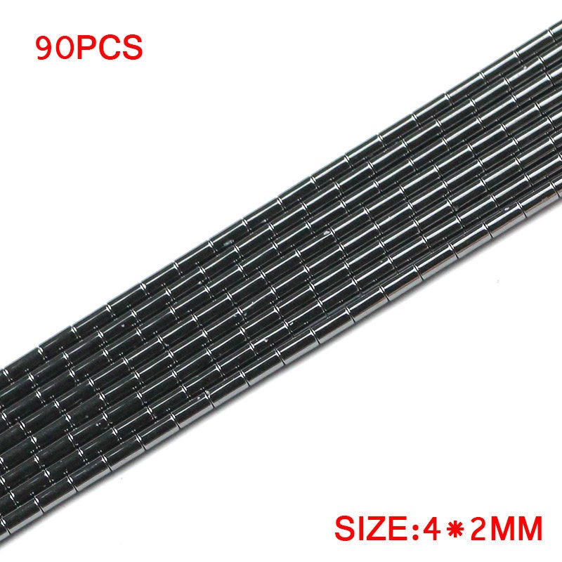 Hæmatitrør, naturlig ædelsten, løs sten 4mm 6mm 8mm 13mm 15''
