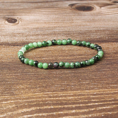 Ruby Zoisite Beads Bracelet 8''