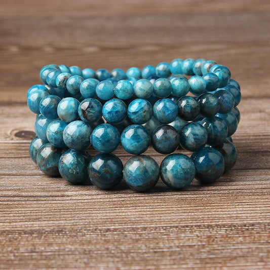 Apatit Armbånd Natursten Armbånd 4mm 6mm 8mm 10mm 8''